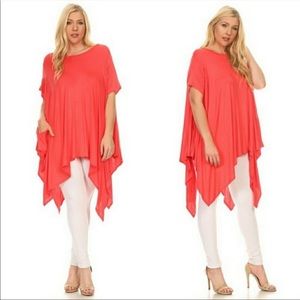 NWT Asymmetric Coral Top
